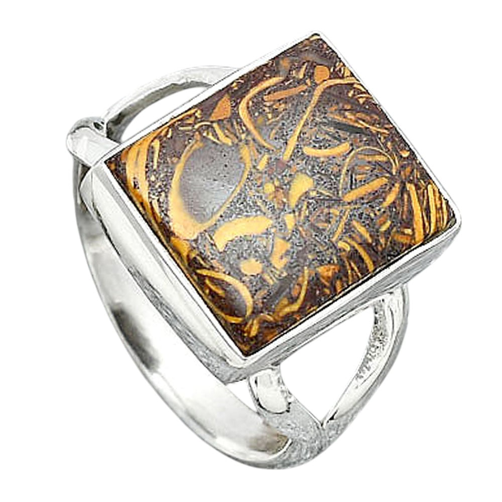 Natural Coquina Fossil Jasper India Ring size-7 R-1002 SDR247208