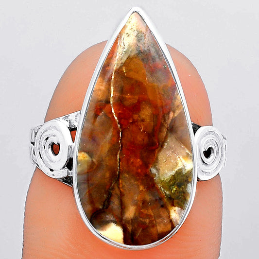 Natural Purple Cow Jasper Ring size-6.5 R-1315 SDR247216
