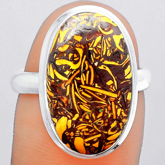 Natural Coquina Fossil Jasper India Ring size-8 R-1007 SDR247231