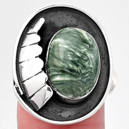 Southwest Design Russian Seraphinite Ring size-8.5 R-1554 SDR247239