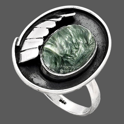 Southwest Design Russian Seraphinite Ring size-8.5 R-1554 SDR247239