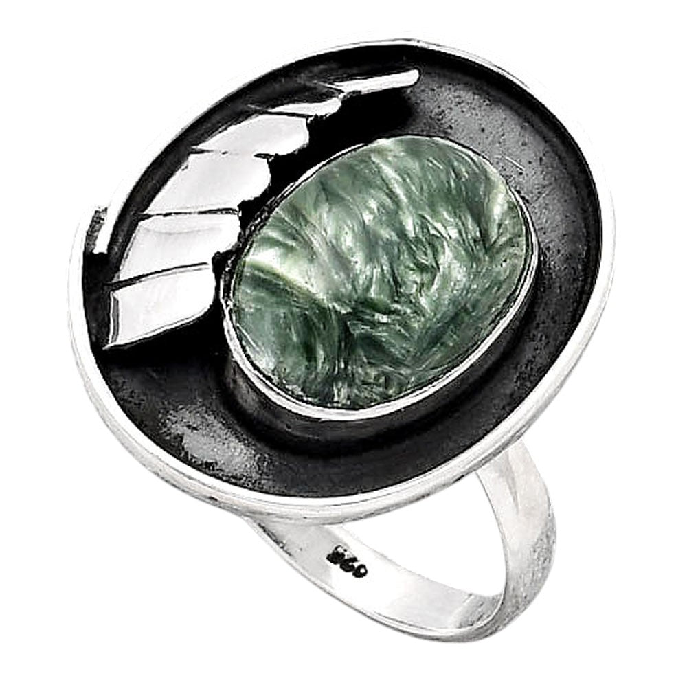 Southwest Design Russian Seraphinite Ring size-8.5 R-1554 SDR247239