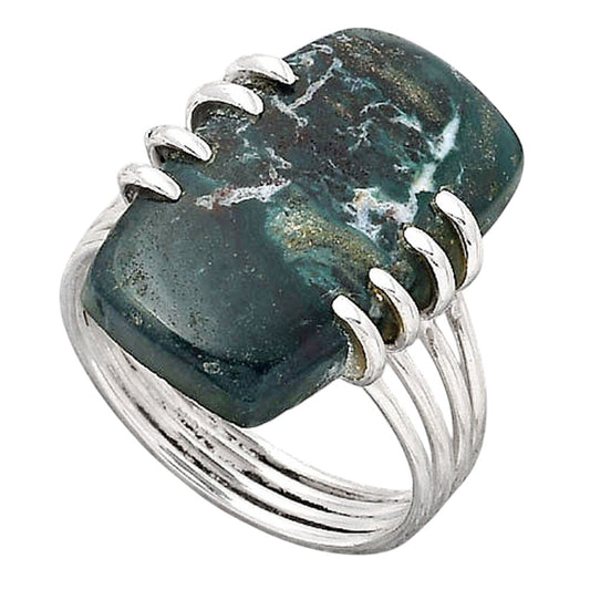 Natural Larsonite Jasper Ring size-8.5 R-1259 SDR247248