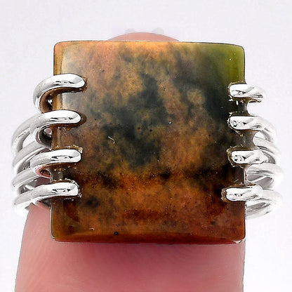 Natural Chrome Chalcedony Ring size-8.5 R-1259 SDR247249