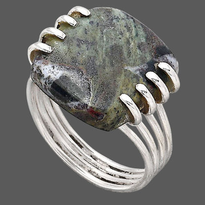 Natural Larsonite Jasper Ring size-8 R-1259 SDR247250