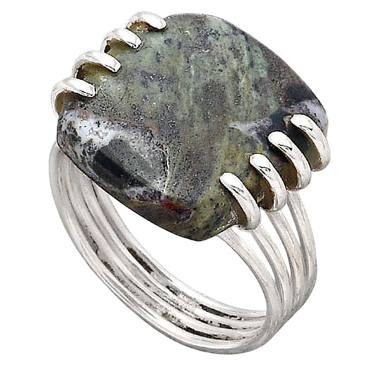 Natural Larsonite Jasper Ring size-8 R-1259 SDR247250