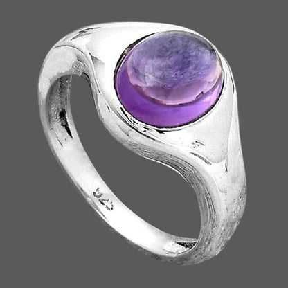 Natural Amethyst Cab - Brazil Ring size-8 R-1115 SDR247261