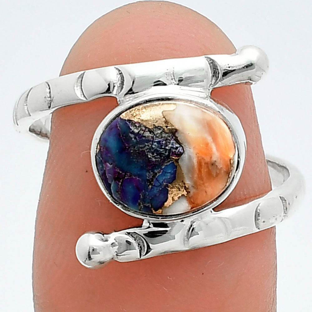 Spiny Oyster Turquoise - Arizona Ring size-8 R-1546 SDR247373