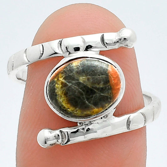 Natural Peanut Obsidian Ring size-8 R-1546 SDR247378