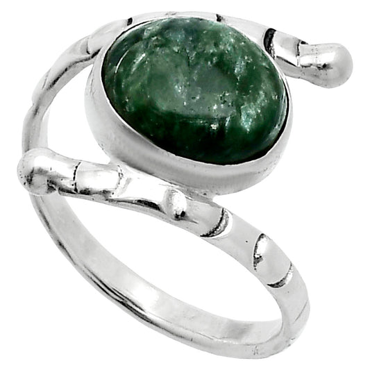 Natural Russian Seraphinite Ring size-8 R-1546 SDR247426