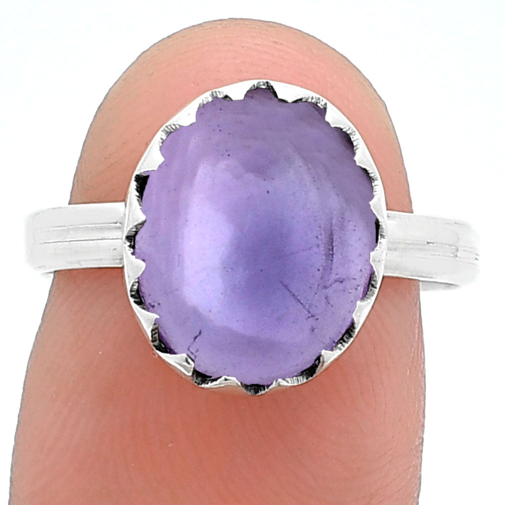 Natural Amethyst Cab - Brazil Ring size-7.5 R-1210 SDR247768