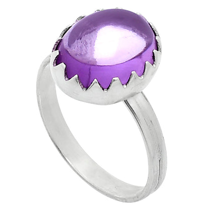 Natural Amethyst Cab - Brazil Ring size-7.5 R-1210 SDR247768