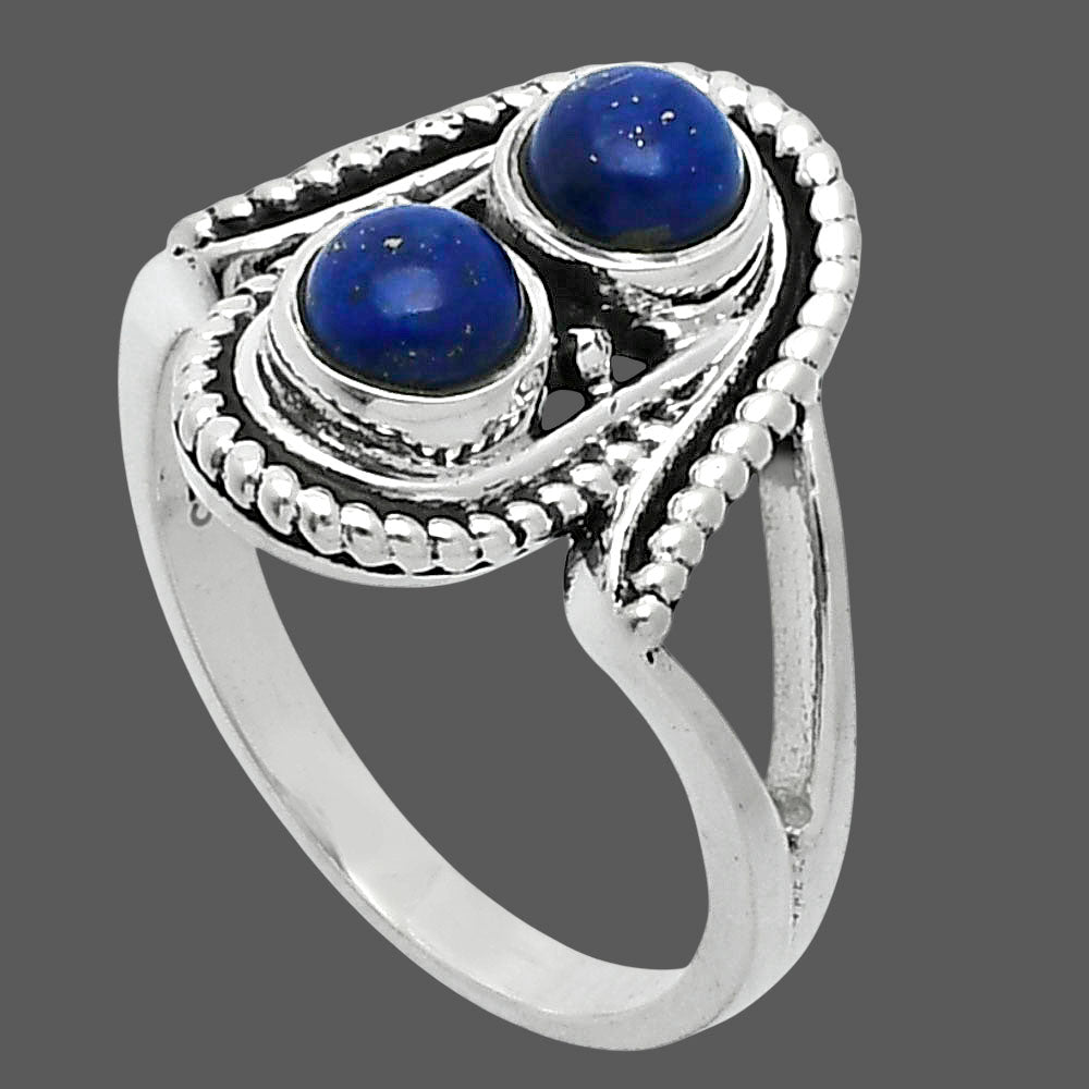 Natural Lapis Lazuli - Afghanistan Ring size-8.5 R-1027 SDR247786