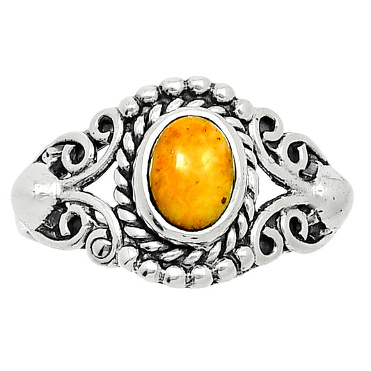 Natural Coral Jasper Ring size-8 R-1358 SDR247815