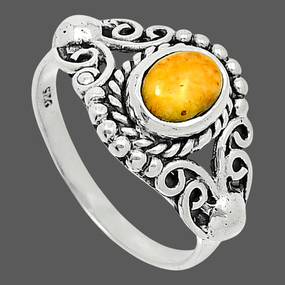 Natural Coral Jasper Ring size-8 R-1358 SDR247815