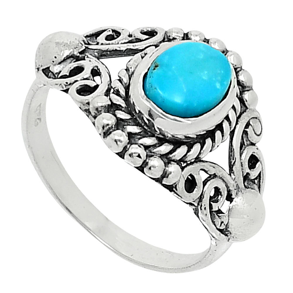 Natural Rare Turquoise Nevada Aztec Mt Ring size-6 R-1358 SDR247818
