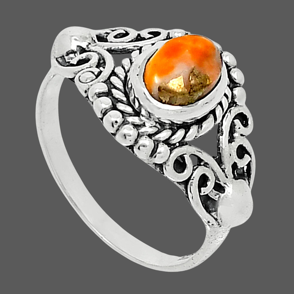 Spiny Oyster Turquoise - Arizona Ring size-7.5 R-1358 SDR247853
