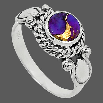 Copper Purple Turquoise - Arizona Ring size-6 R-1345 SDR247883