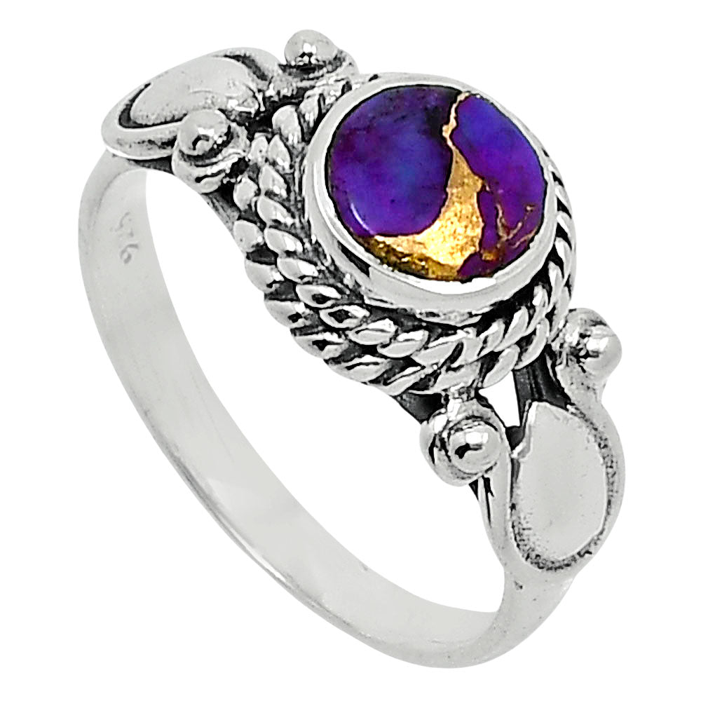 Copper Purple Turquoise - Arizona Ring size-6 R-1345 SDR247883