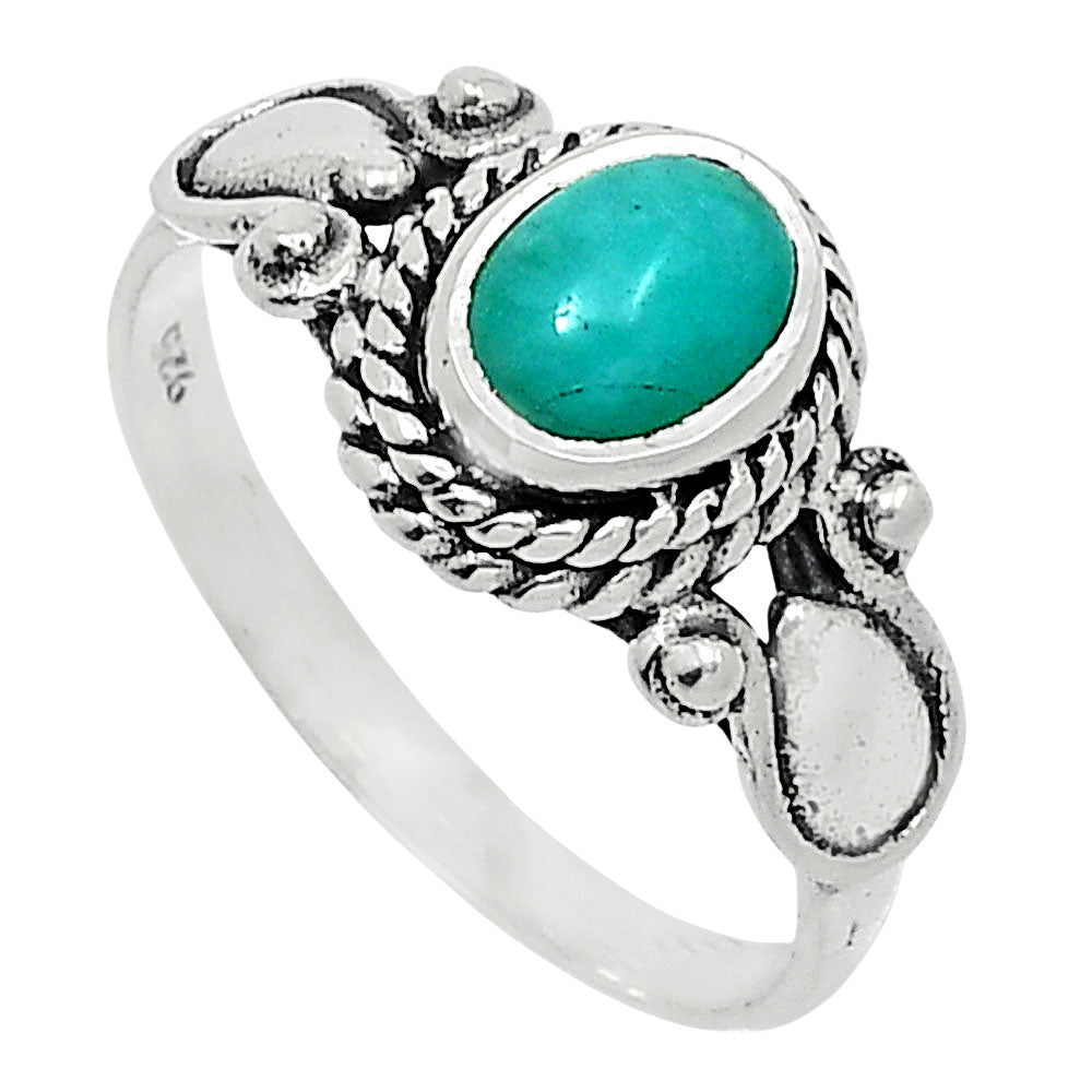 Natural Paraiba Amazonite Ring size-7.5 R-1345 SDR247893