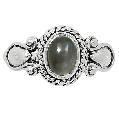 Natural Gray Moonstone Ring size-8.5 R-1345 SDR247900