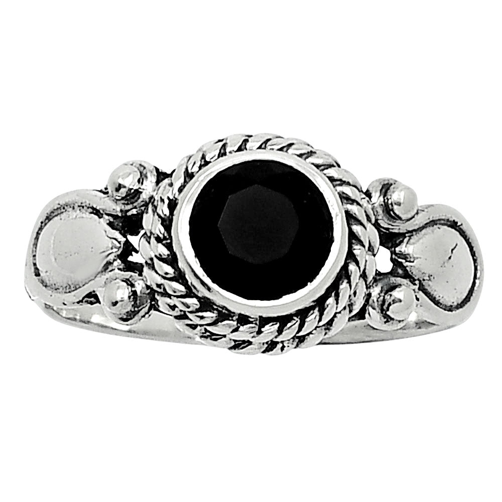 Natural Black Onyx - Brazil Ring size-7 R-1345 SDR247905