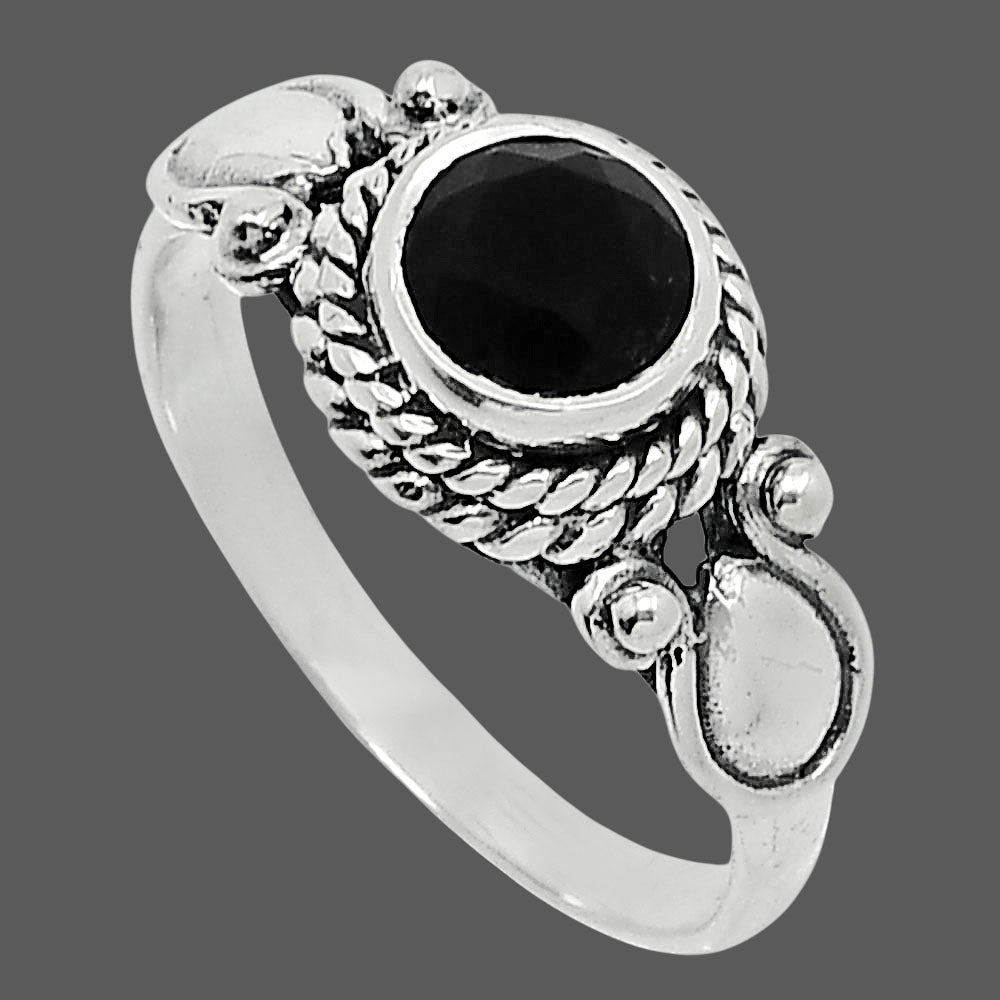 Natural Black Onyx - Brazil Ring size-7 R-1345 SDR247905