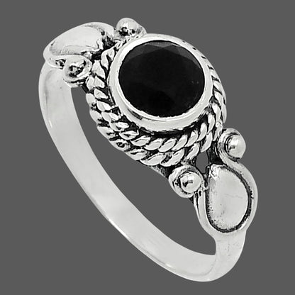 Natural Black Onyx - Brazil Ring size-7 R-1345 SDR247905
