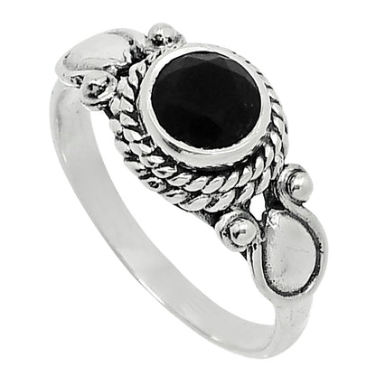 Natural Black Onyx - Brazil Ring size-7 R-1345 SDR247905