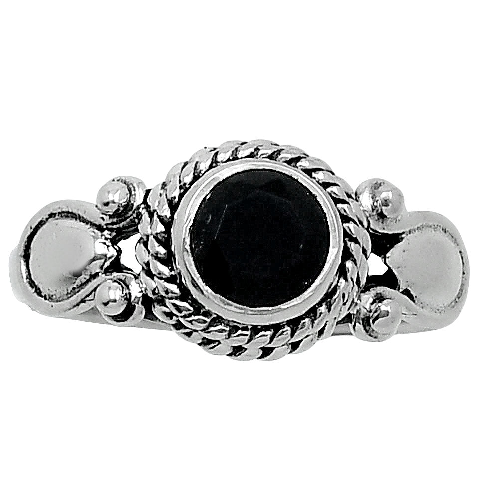 Natural Black Onyx - Brazil Ring size-8 R-1345 SDR247929