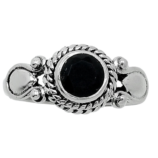 Natural Black Onyx - Brazil Ring size-8 R-1345 SDR247929