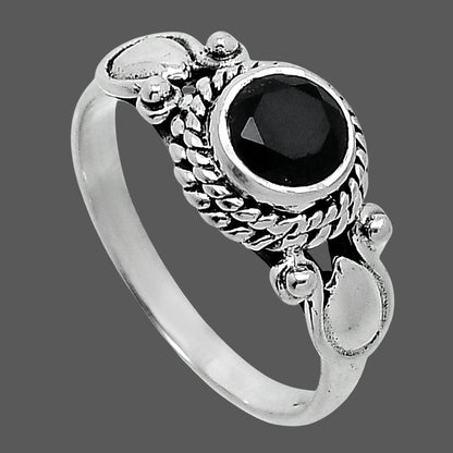 Natural Black Onyx - Brazil Ring size-8 R-1345 SDR247929