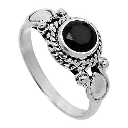 Natural Black Onyx - Brazil Ring size-8 R-1345 SDR247929