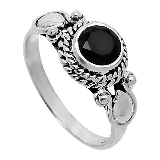 Natural Black Onyx - Brazil Ring size-8 R-1345 SDR247929