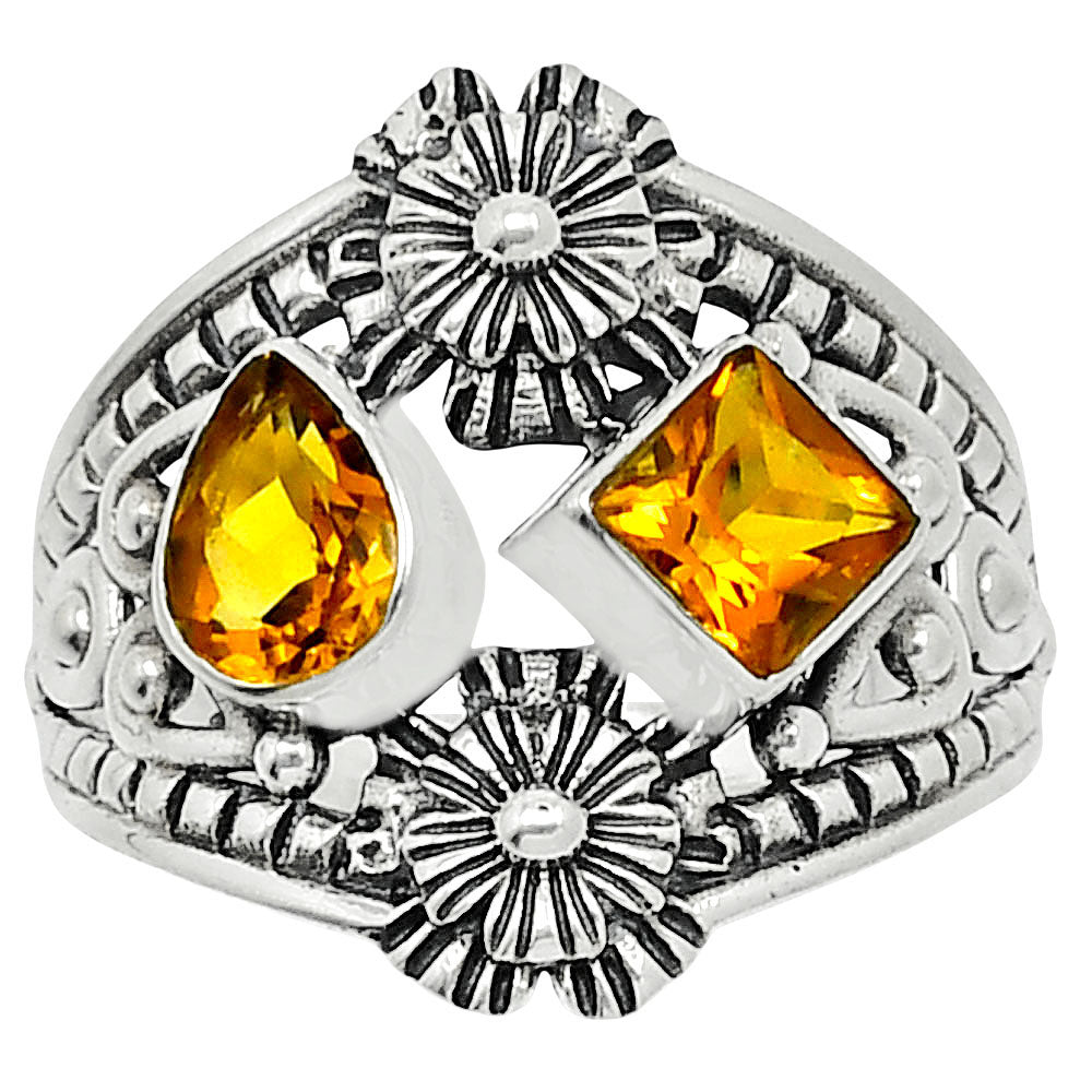 Natural Citrine Ring size-7.5 R-1740 SDR247997