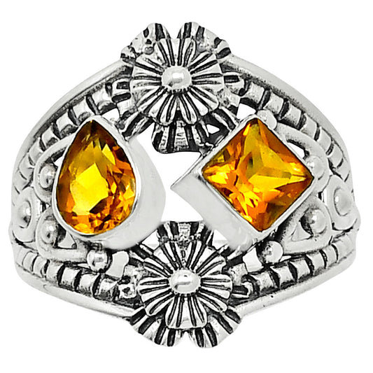 Natural Citrine Ring size-7.5 R-1740 SDR247997