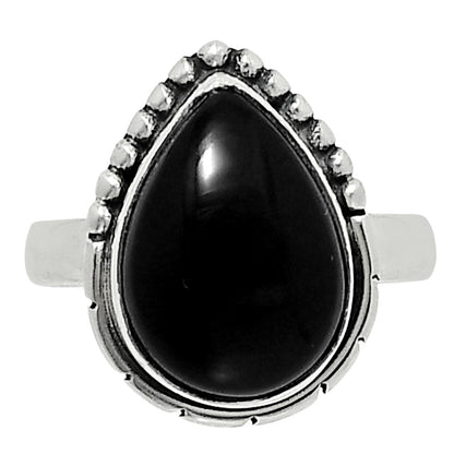 Natural Black Onyx - Brazil Ring size-6 R-1151 SDR248153