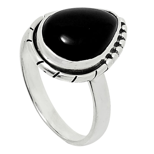 Natural Black Onyx - Brazil Ring size-8 R-1151 SDR248190