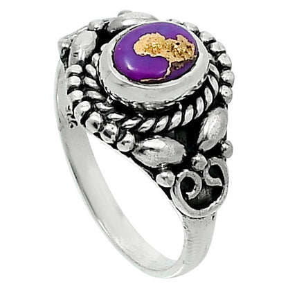 Copper Purple Turquoise - Arizona Ring size-6 R-1286 SDR248207