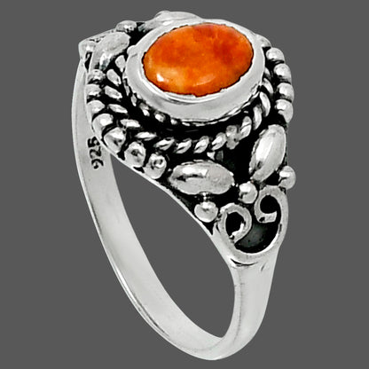 Natural Red Sponge Coral Ring size-7 R-1286 SDR248210