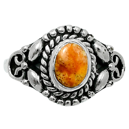 Natural Coral Jasper Ring size-7 R-1286 SDR248211