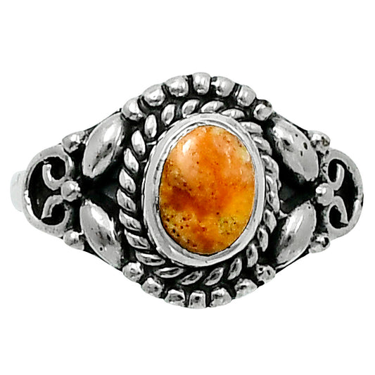 Natural Coral Jasper Ring size-7 R-1286 SDR248211