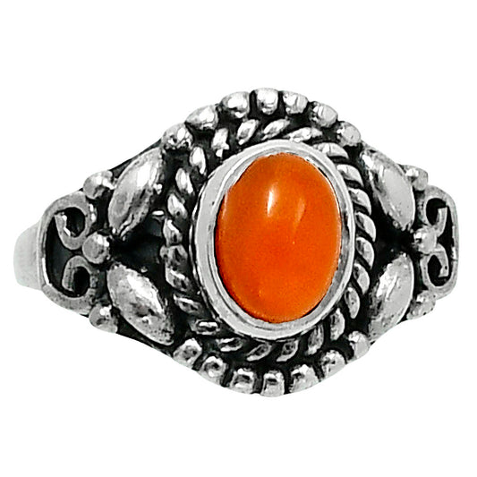 Natural Peach Moonstone Ring size-6 R-1286 SDR248225