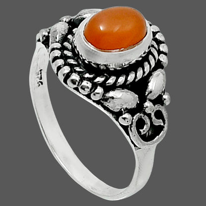 Natural Peach Moonstone Ring size-6 R-1286 SDR248225