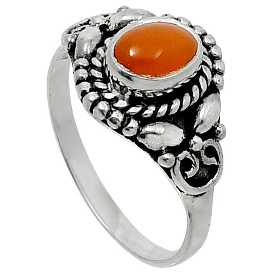 Natural Peach Moonstone Ring size-8.5 R-1286 SDR248226
