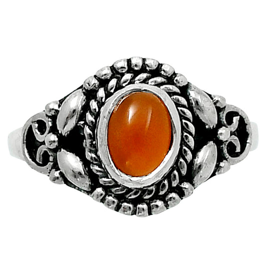Natural Peach Moonstone Ring size-8 R-1286 SDR248227