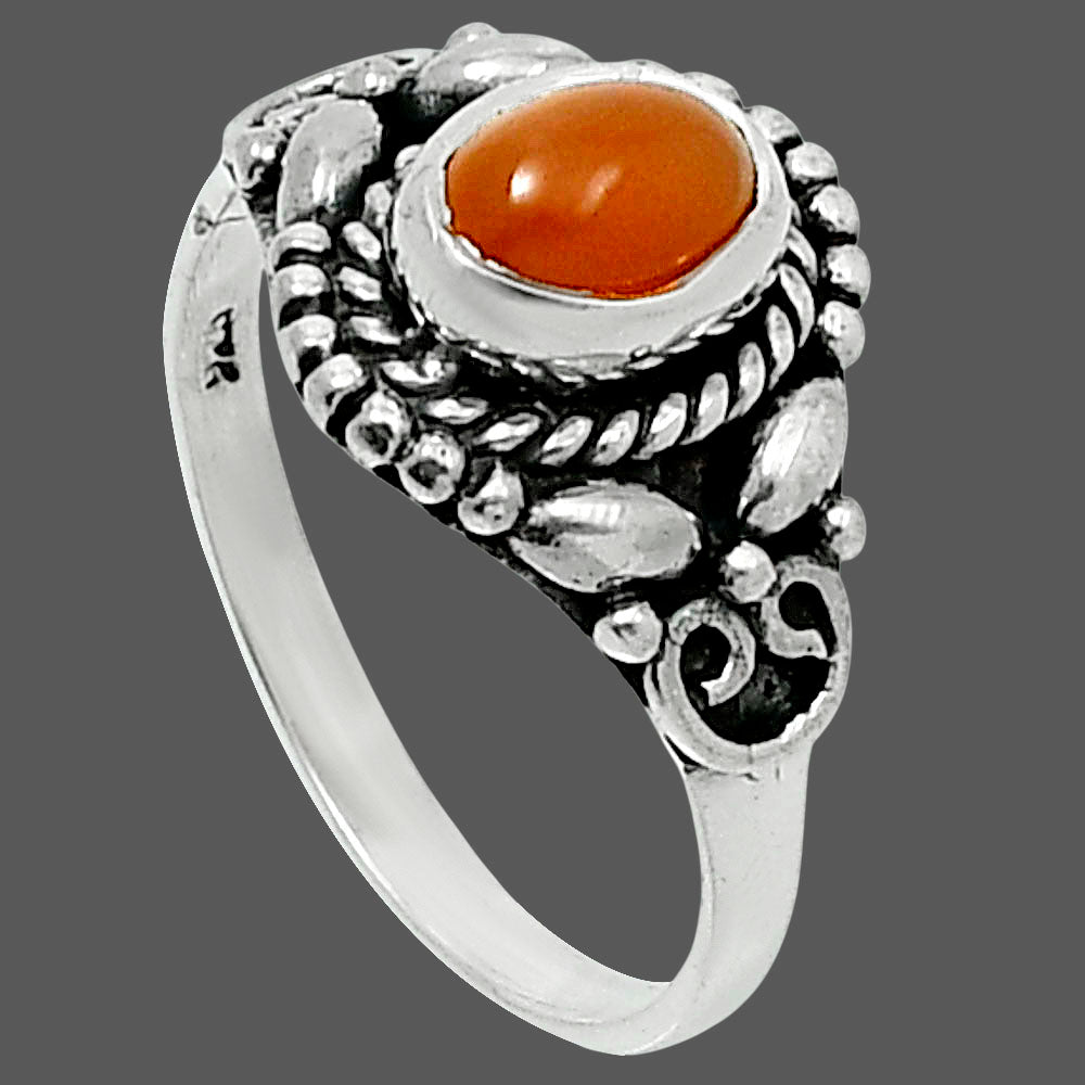 Natural Peach Moonstone Ring size-8 R-1286 SDR248227