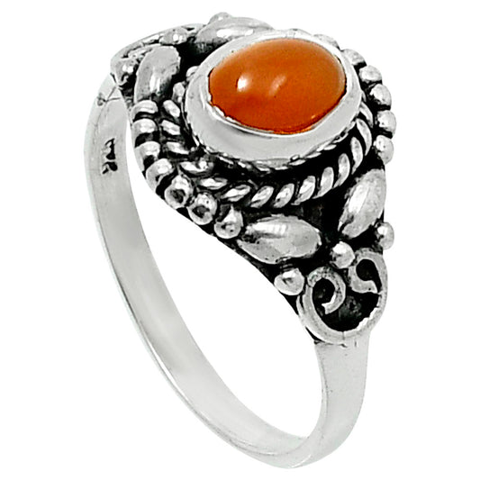 Natural Peach Moonstone Ring size-8 R-1286 SDR248227