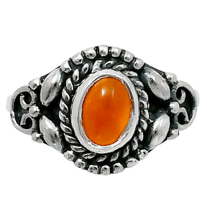 Natural Peach Moonstone Ring size-7.5 R-1286 SDR248228