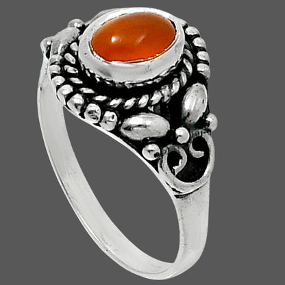 Natural Peach Moonstone Ring size-7.5 R-1286 SDR248228